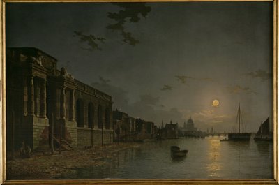 A View of the Thames by Abraham Pether